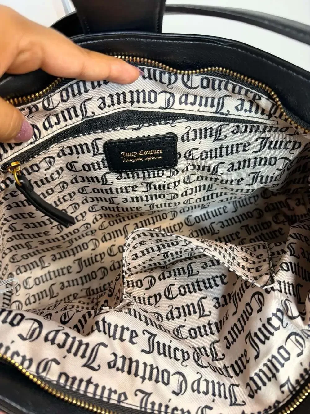 Juicy Couture First Class Couture Hobo Black Liquorice Shoulder Bag
